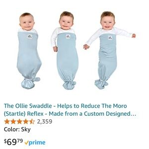 Blue Ollie Swaddle